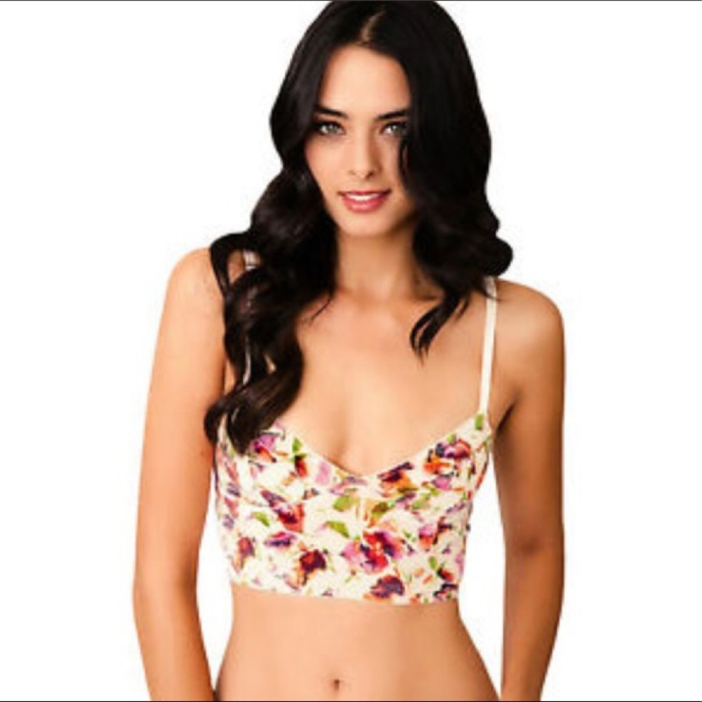 Velvet Floral bralette